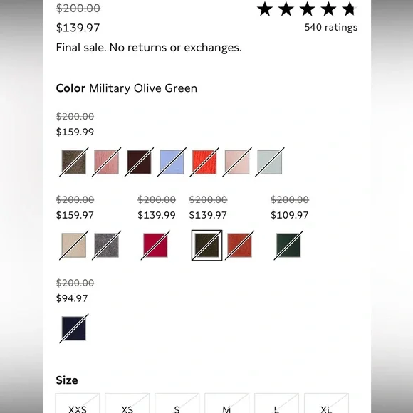 Banana Republic Women's 100%Cashmere Sweater Polo in Military Olive Green - Picture 14 of 14